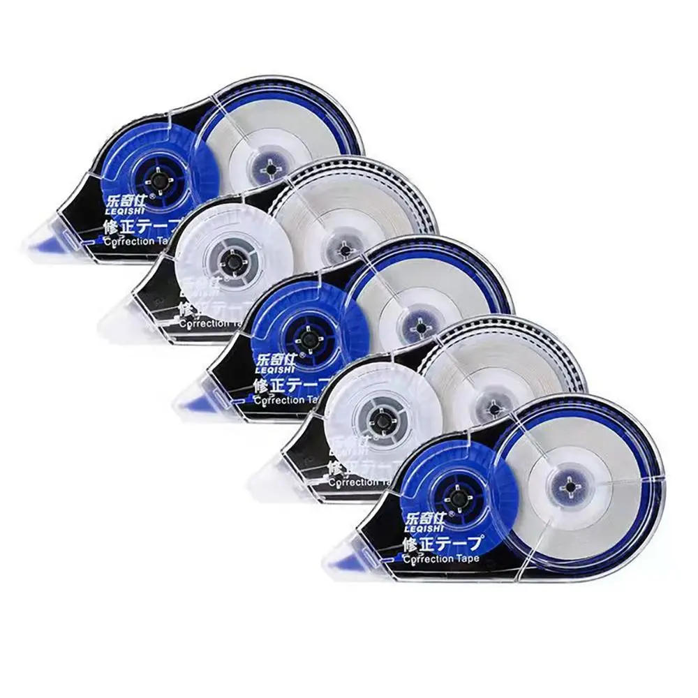 10 pacotes, fita corretiva, branca, feita de fita correta, borracha com dispensador transparente, adequada para escritório, escola,: Verde claro