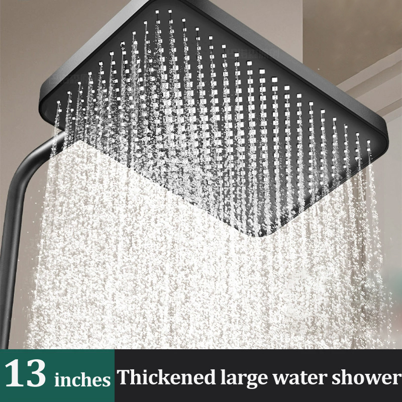 1 Piece Large Inch Large Water Outlet Pressurized Shower Head Water Heater Large Panel Top Spray Home Bathroom Accessories