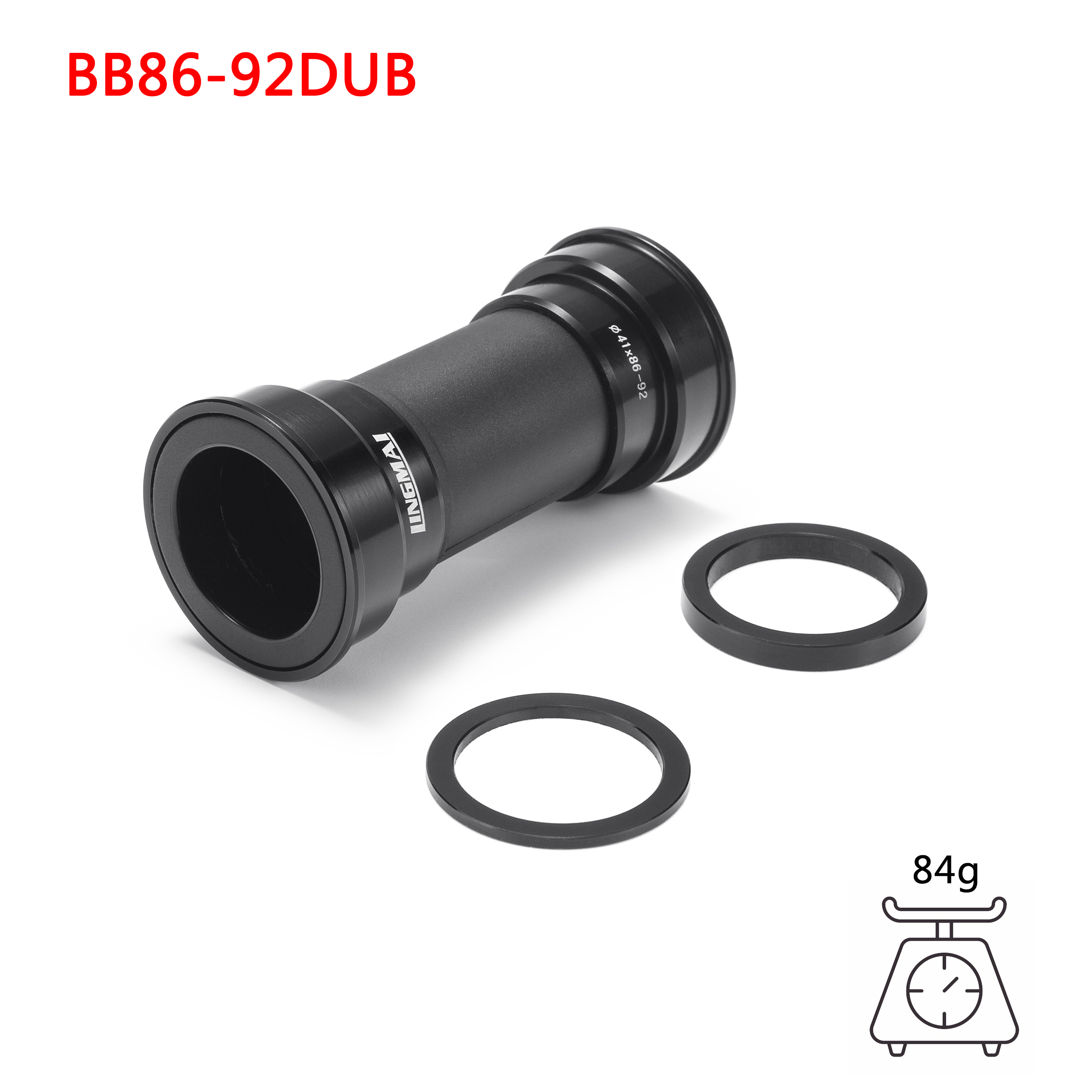 Suporte inferior de bicicleta, rolamento cerâmico bb pf30 bb86 bb386 bb30 para mountain road bike, movimento central dub: Luz amarela
