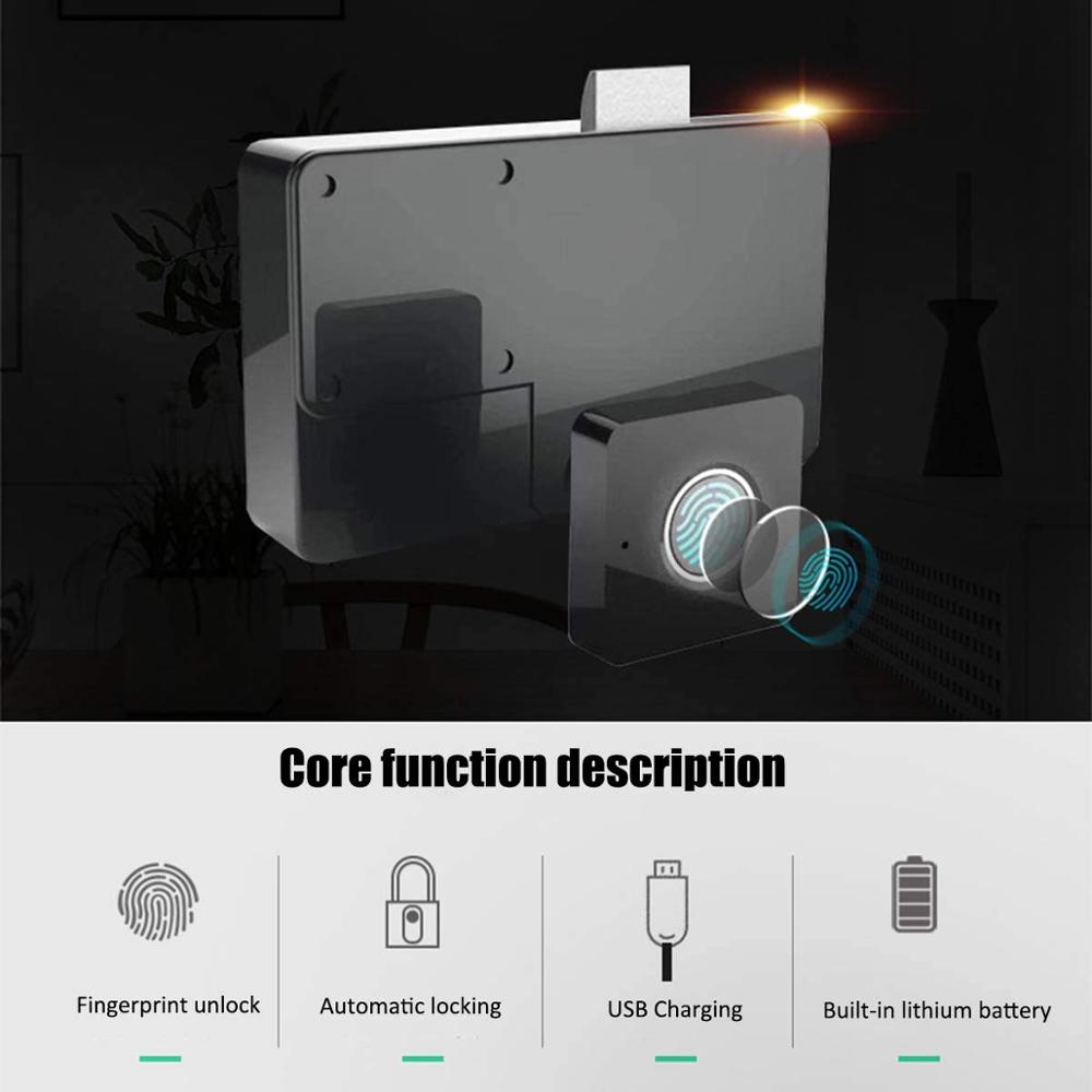 Smart Keyless Digital Fingerprint Cabinet Lock/ Electronic Biometric Fingerprint Drawer Locks