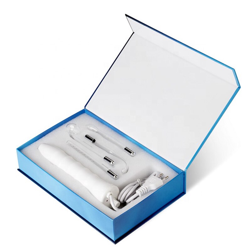 4 IN 1High Frequency Electrode Facial Machine Portable Electrode Wand Acne Spot Wrinkle Remover Hair Growing Tubes Skin Tighteni