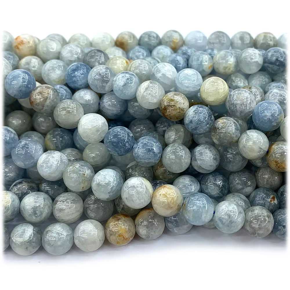 Perles Rondes Billy Stine Naturelles pour Bijoux, Pierres Précieuses en Clip de Charbon, Collier, Bracelets, Boucles d'Oreilles, DIY