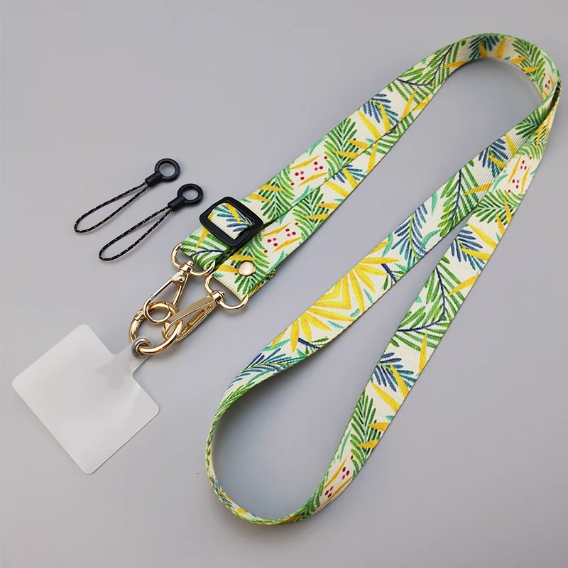 Uniwersalny klips do telefonu Antilost Retro wzór pasek Crossbody długi pasek regulacja długości wiszący pasek na szyję smycz do telefonu komórkowego: Piano Black