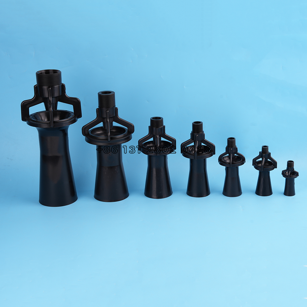 Ugello di miscelazione del serbatoio Venturi da 1/4,3/8,1/2,1.2,1,5 PP, eduttore di miscelazione del fluido, ugello dell'eduttore del fluido di miscelazione, ugello Venturi del getto d'acqua