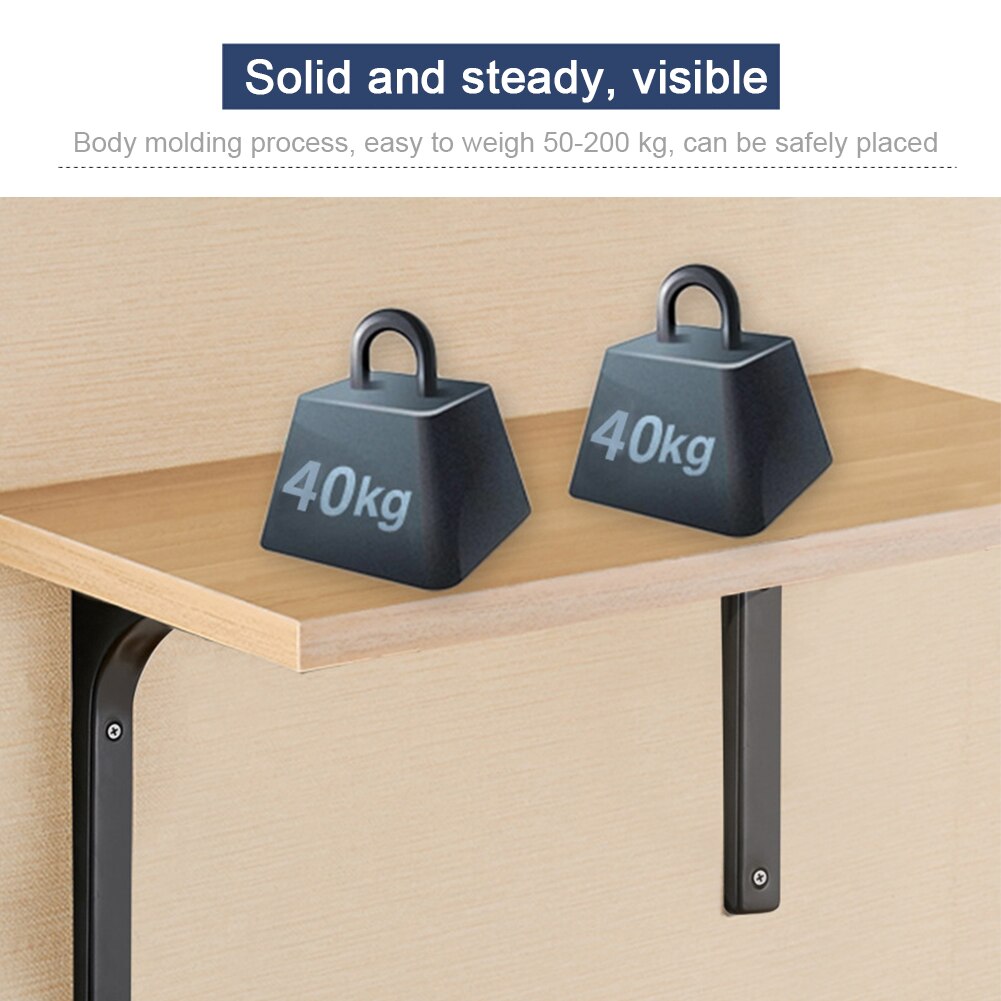 4pcs Corner Brace Support Shelf Bracket L Shaped Steel Home Decor Hardware Right Angle DIY Wall Mount Furniture Heavy Duty