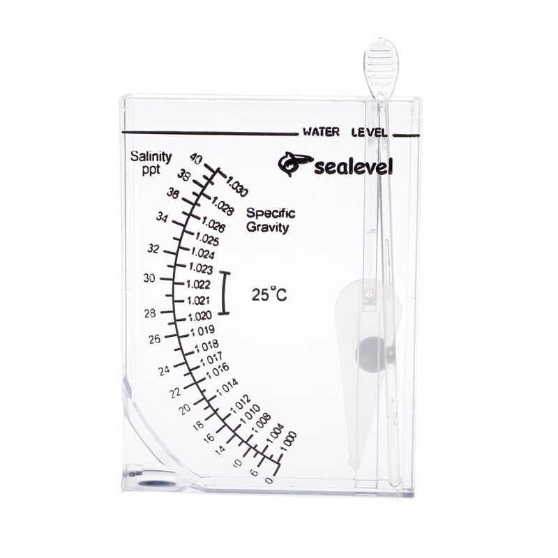 Marine Hydrometer Reef Fish Tank Aquarium Water Salinity Specific Gravity Test J6PC