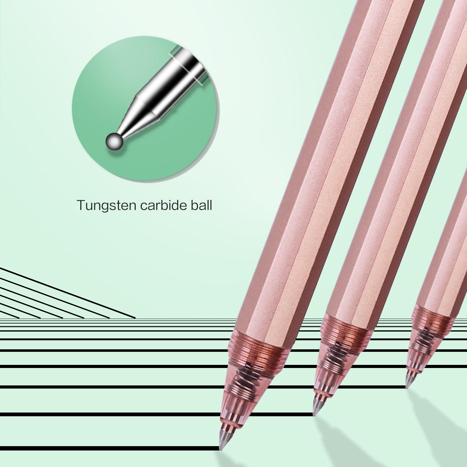 DELI A521 Gel Pens Black ink 4PCS/Lot Superior tip smooth writings School Office Writing Supplies Retractable Gel Ink Pen