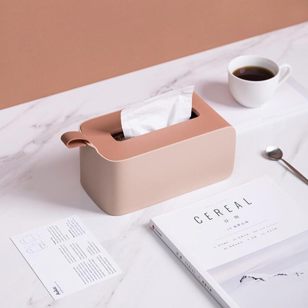 1 pc eenvoudige, duurzame plastic tissueboxen voor hotelrestaurants