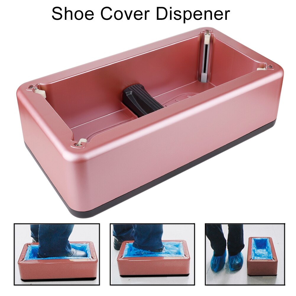 Shoe Wrapping Machine Automatic Shoes Cover Machine Smart Dispenser Household Hand Free Shoe Film Shoe Cover Dispenser: Purple