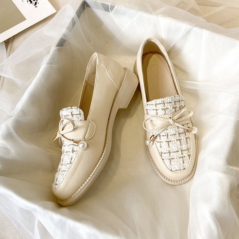 Spring style British style small leather shoes wild loafers large size women's shoes 35-43 light casual shoes