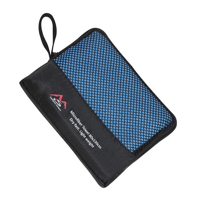 Ultralight Compact Quick Drying Towels Camping Compact Swimming Towels Hand Face Microfiber Antibacterial Hiking Travel: Blue-L