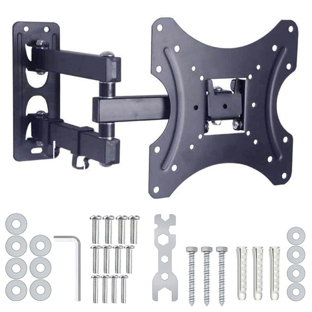 Full Motion 14"-42" LCD LED TV Wall Mount Retractable TV Rack Wall Mount Lcd Bracket MAX VESA 200x200mm