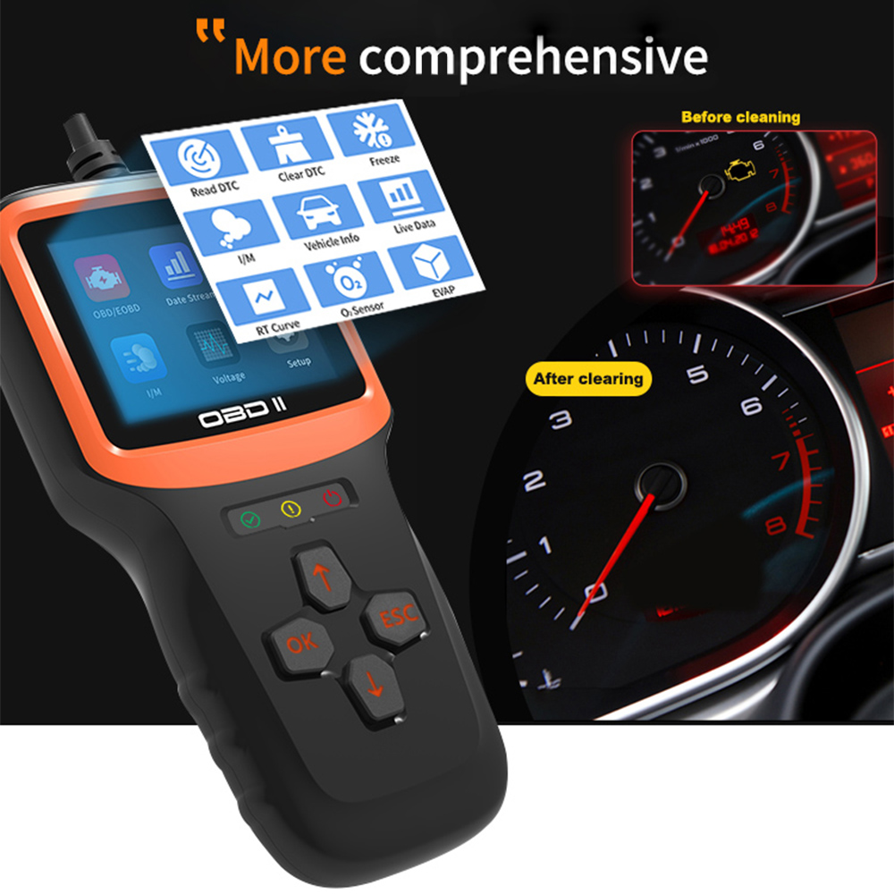Engine Fault Diagnosis V317 Automobile Fault Detector OBD 2 Oxygen Sensor Test OBD II EOBD Universal Car Diagnostic Tool