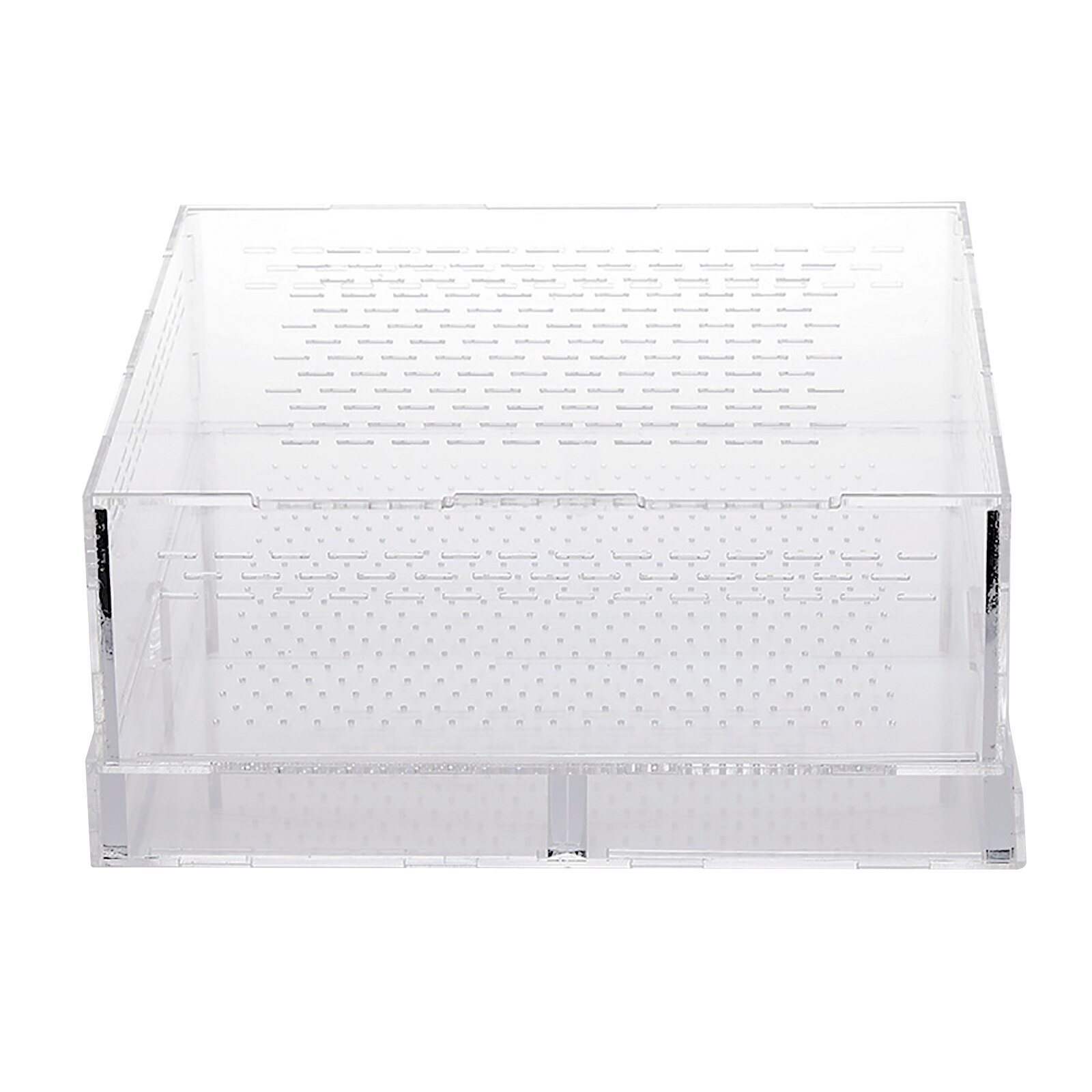 Spider Rearing Box Reptile Feeding Box Pet Climbing Terrarium Transparent Terrarium Translucent 4 Sizes Acrylic Feeding Box: Dark Brown