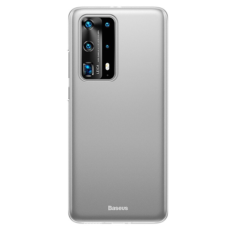 Baseus ultra Sottile Cassa Del Telefono per Huawei P40 pro più P40 Caso Coque Opaca Trasparente Della Copertura Posteriore Antiurto per Huawei P 40 pro Fundas: For P40 Pro Plus / trasparente bianca