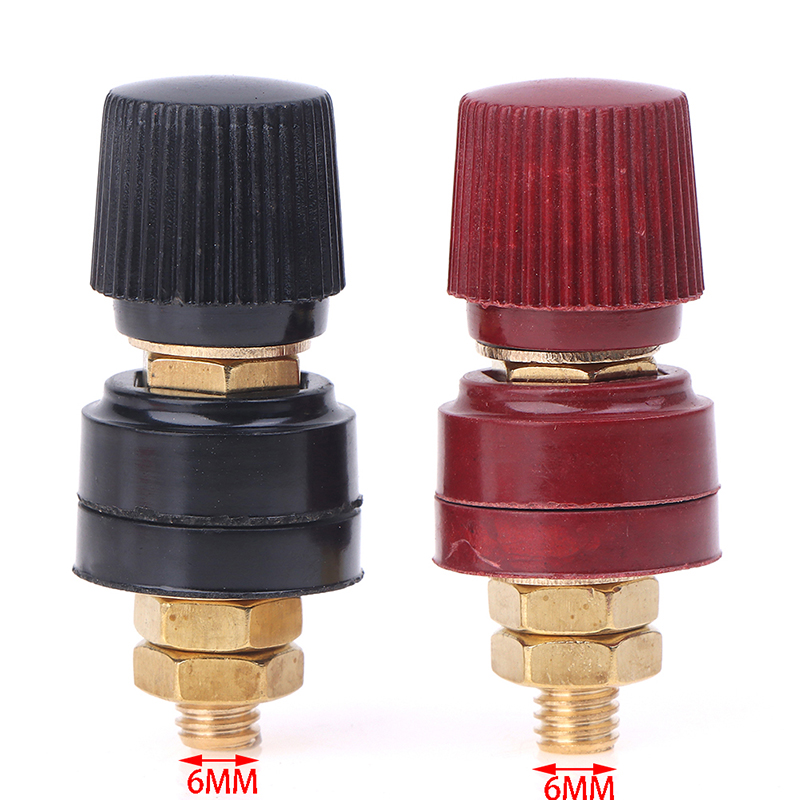 Goujon en laiton de 6mm 8mm, connecteurs de jonction d'alimentation de batterie à distance Premium, Kit de bornes de remplacement, accessoires automobiles: Argent