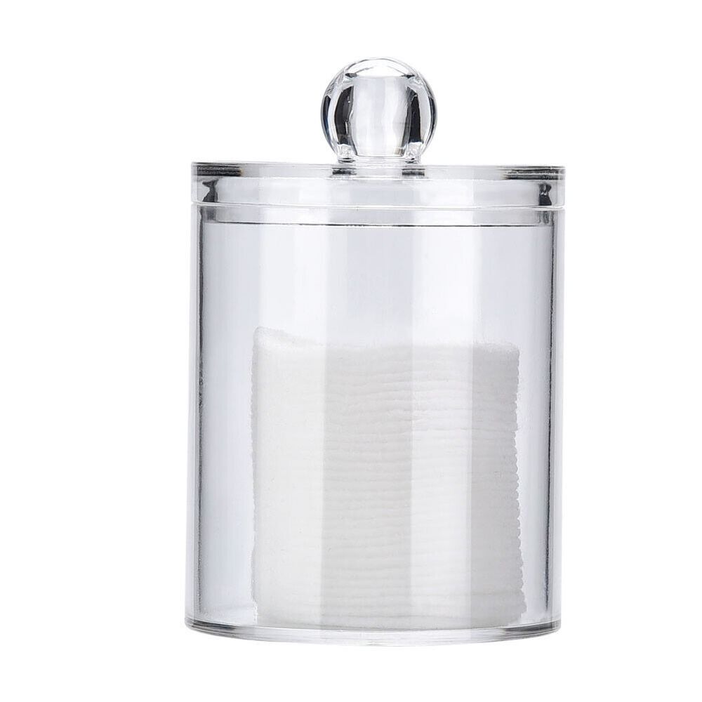 1Pcs Cosmetica Opbergdoos Make Organisator Badkamer Jar Wattenstaafje Wattenschijfje Sieraden Ronde Plastic Opbergdoos Container