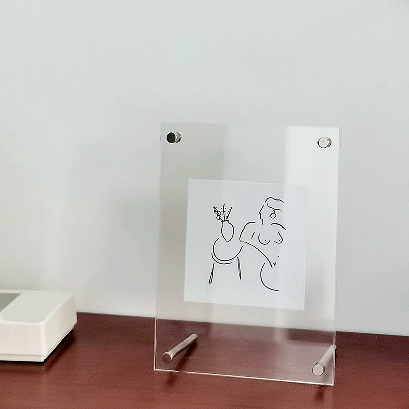 Transparent Acrylic Photo Frame Desktop Photo Frame Display Card Display Frame Album Postcard Souvenir Display Stand