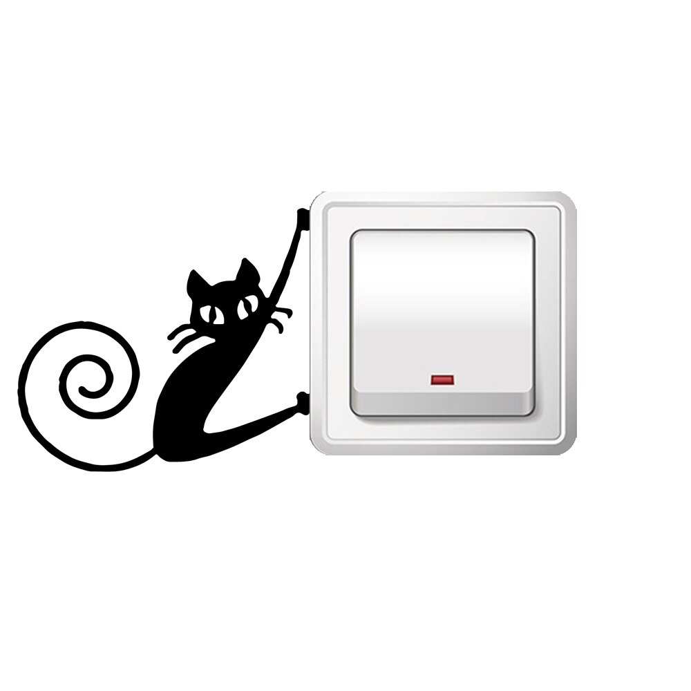 Morsomme katt pvc veggdekor hjemmeinnredning til soverom dekorasjon vegg kunst dekal