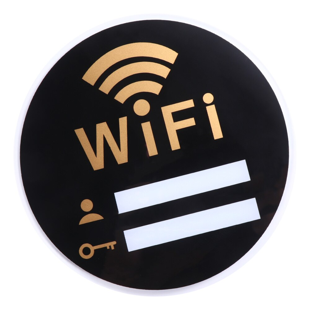 Prachtige Acryl Wifi Sign Nuttig Muursticker Acryl Herinnering Praktische Wifi Wachtwoord Acryl Herinnering (15X15Cm): Default Title