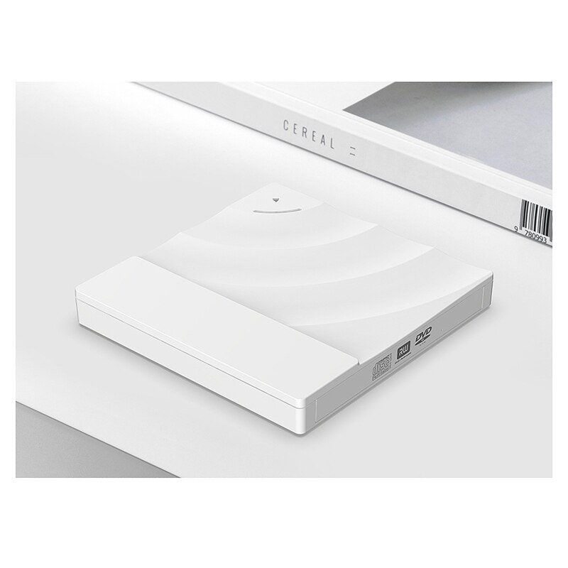 USB3.0 External Optical Drive, Universal Contact DVD Burner for Notebook and Desktop, External Optical Drive