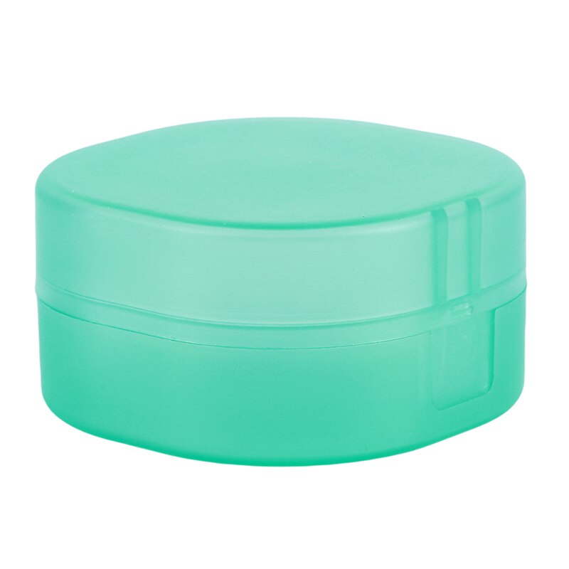 caja de jabón redonda de plástico transparente, soporte de esponja para jabón, Set de accesorios de baño para el hogar, edición de jabón, caja de jabón de: green
