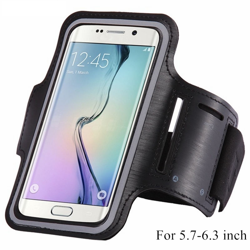 Funda de teléfono con banda para el brazo, 5,7 "-6,3", para iPhone XR, XS, impermeable, para correr, deporte, gimnasio, Samsung S8, S9, S7, S6 Plus