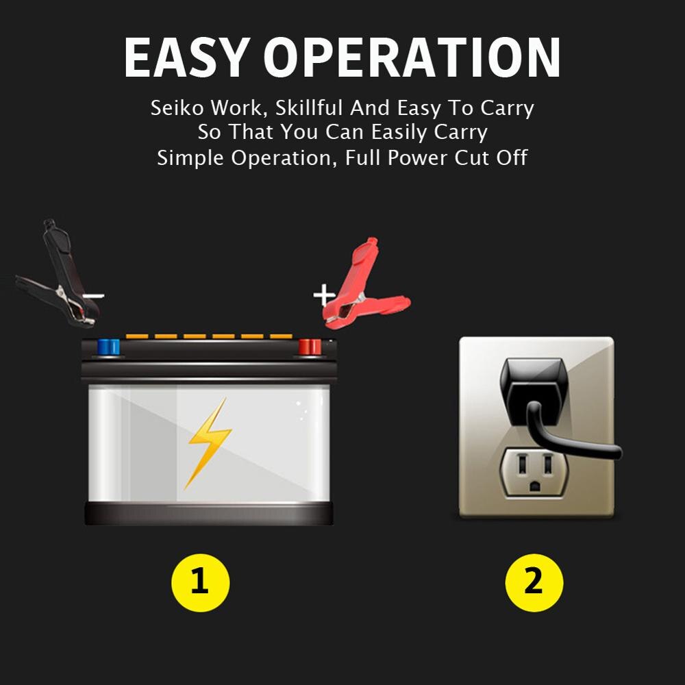 12V Car Battery Charger Intelligent Fast Power Charging Wet Dry AGM Lead Acid Charger Smart Charging 6A 12V Digital LCD Display