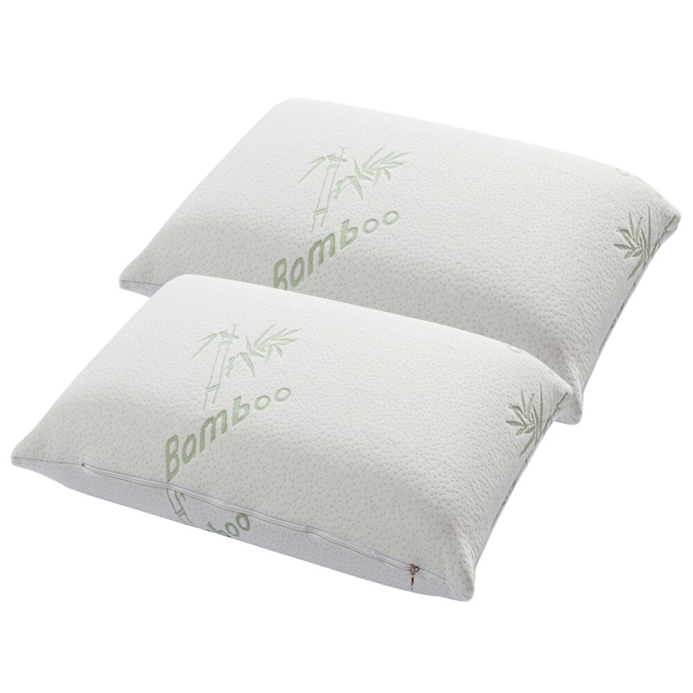 40*60CM White Comfortable and soft Bamboo Fiber Memory Foam Pillow Orthopedic Pillow Sleeping Healthcare Therapy Cervical Pillow: Default Title