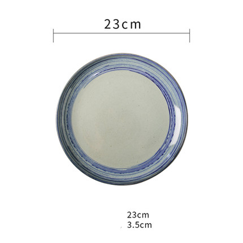 Japanese-style ceramic dishes, western food dishes, household simple commercial breakfast dishes, salad dishes, soup di