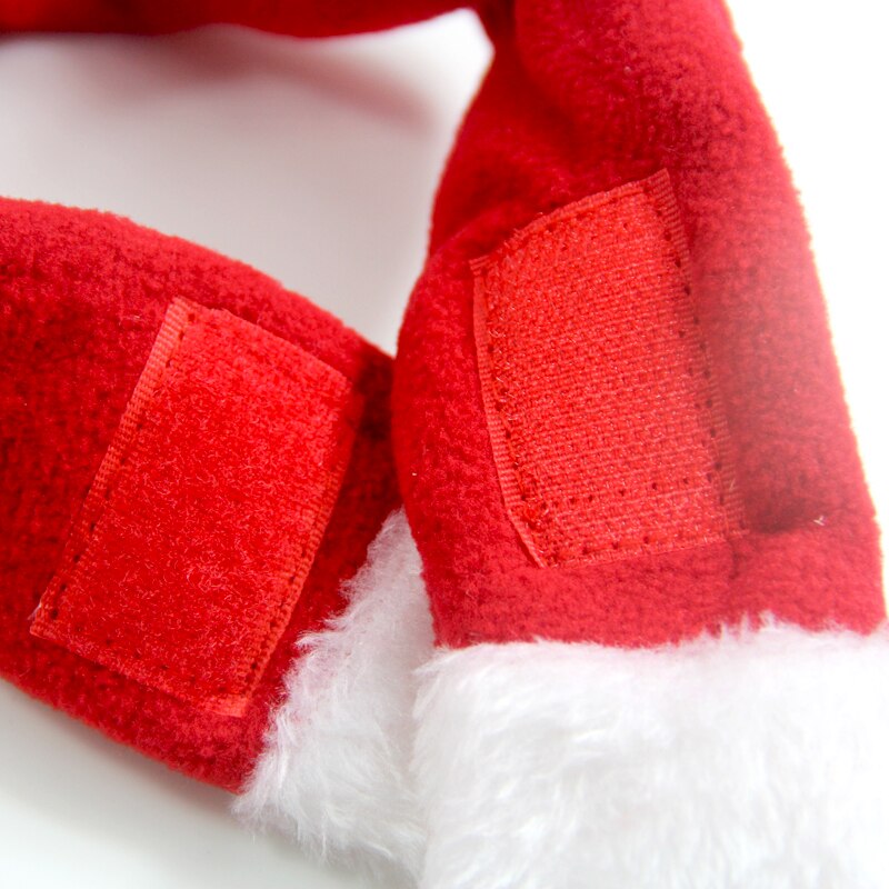 Gorro de perro de Gato, bufanda roja, disfraz de Navidad, disfraz de animales pequeños, conjunto de ropa para mascotas, navidad