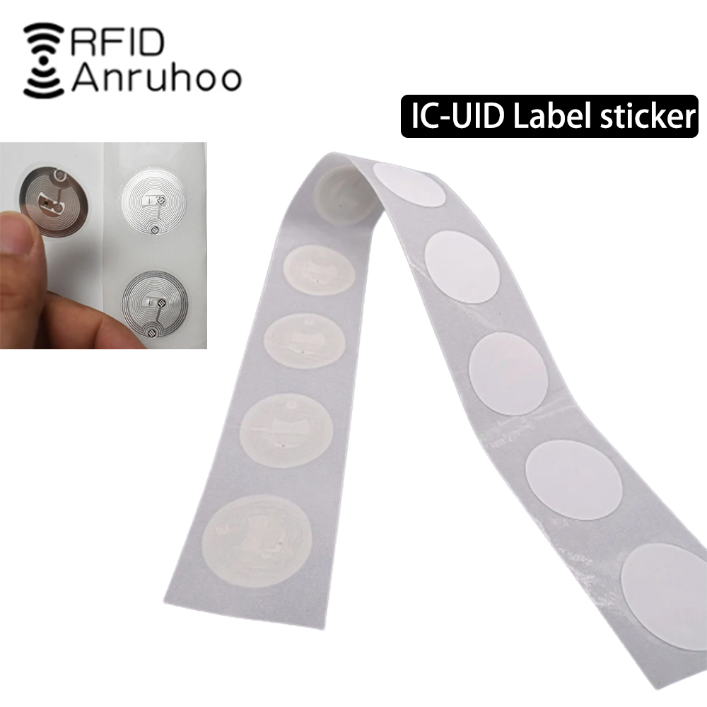 5/10/20 Stuks Smart Chip Nfc Rfid 13.56Mhz Voor S50 Kaart Kloon Crack Veranderlijk 25Mm Id Tag Token Copy 1K Herschrijfbare Stickers