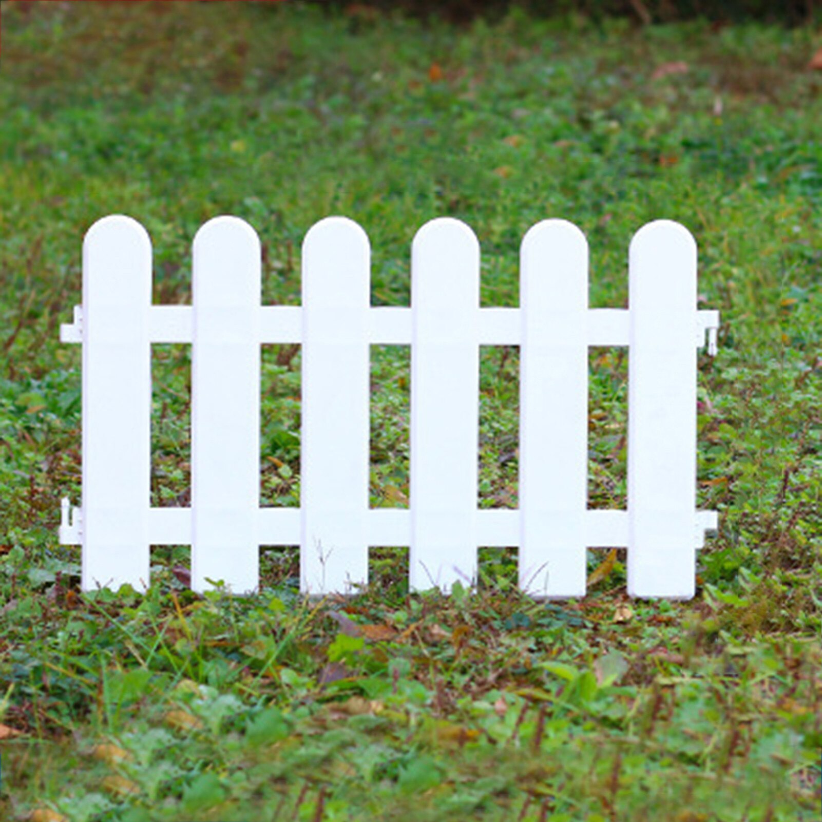 Garden Fence DIY Picket Fence Easy to Install Garden Decor White non-toxic durable odorless not perishable Garden Decoration