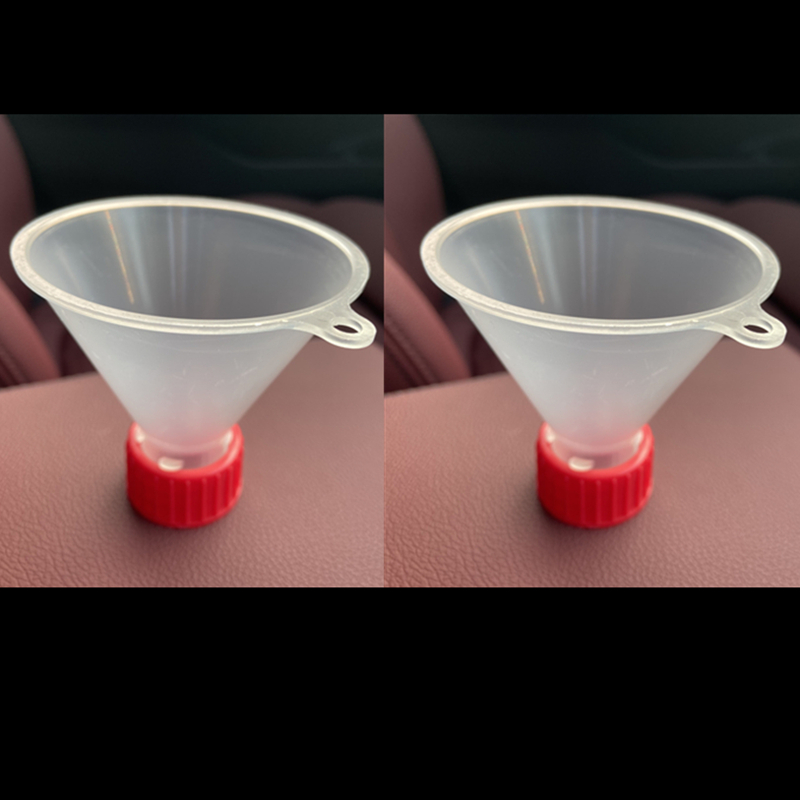 Lucullan 28MM Fill Threaded Funnel - Twist On Empty Spray Bottle Refill Liquid Oils Powders For Home Car Detailing: Red
