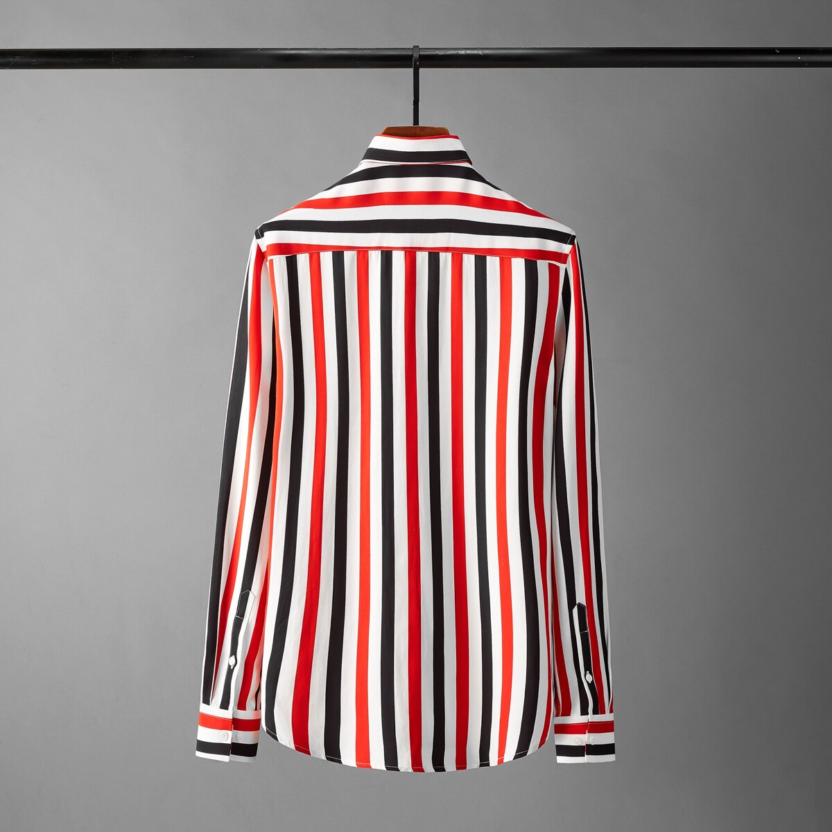 Tencel Mens Shirts Long Sleeve Casual Mens Dress Shirts Luxury Cotton Vertical Stripe Party Male Shirts