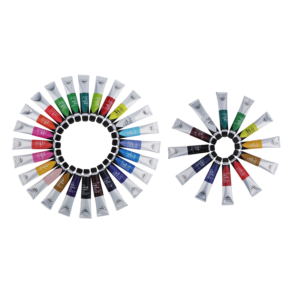 12/24x Waterproof ACRYLIC PAINT Set Artist Kids Painting