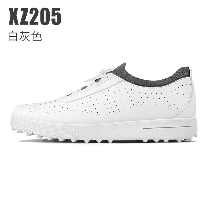 PGM-zapatos de Golf impermeables para mujer, zapatillas de deporte suaves y transpirables, antideslizantes, ligeros, informales, XZ205: XZ205-Grey / 39
