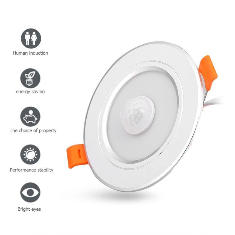 Led loftslampe smart hjem bevægelsessensor ned lys lamparas 5w 7w 9w 12w til entre trapper depot børneværelse panel lamper