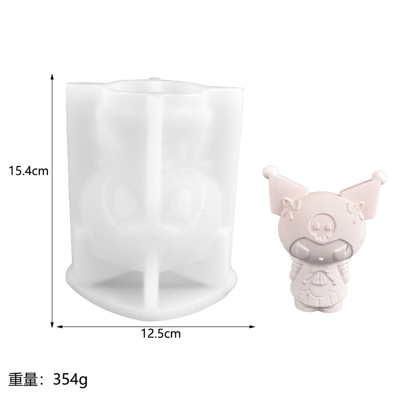 3D Cartoon Animal Candle Silicone Mold for Handmade Chocolate Decoration Gypsum Aromatherapy Soap Resin Candle Silicone Mould