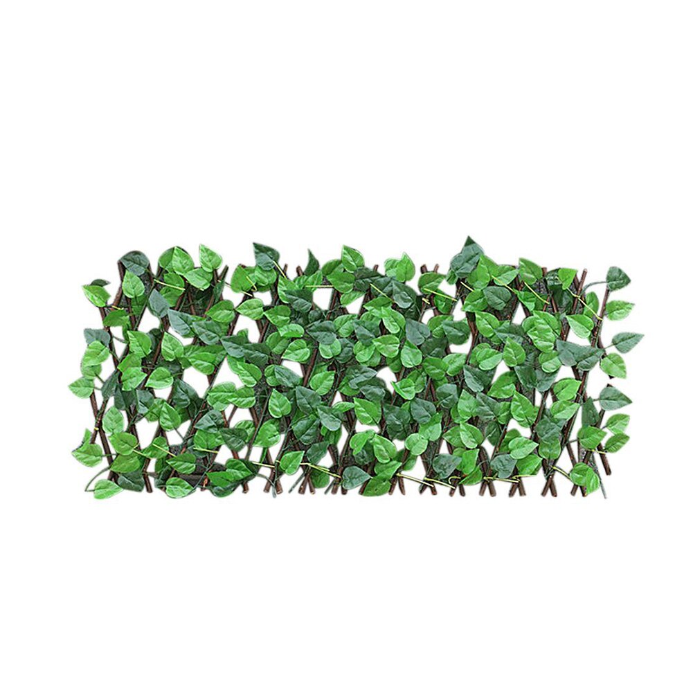 Justerbart uttrekkbart gjerde kunstig blad hagebygninger trellis dekor personvern utvidende tre landskapsarbeid gjerde balkong: Stil 1 43 x 20cm