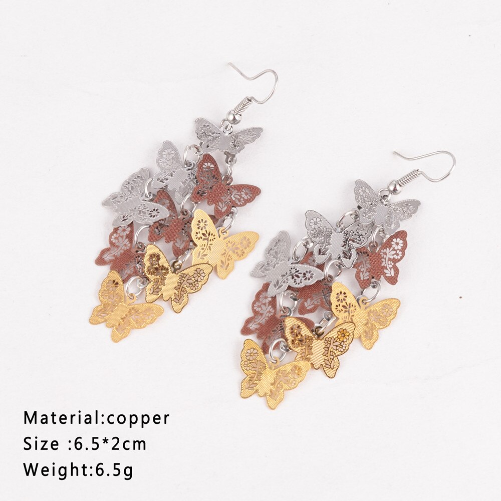 Vrouwen Unieke Temperament Vlinder Dangle Earring Oorhaak Party Sieraden Voor Lady Verjaardag Best Accessoires Decoratie