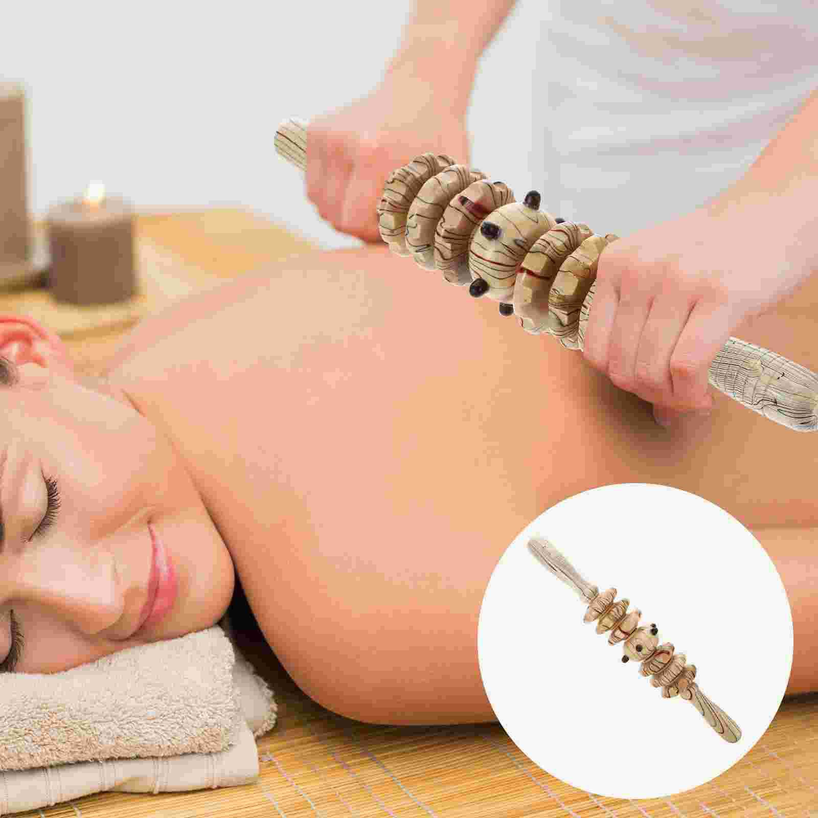 Bâton de massage du ventre, rouleau en bois Durable, Simple et pratique pour la maison, 1 pièce: Default Title