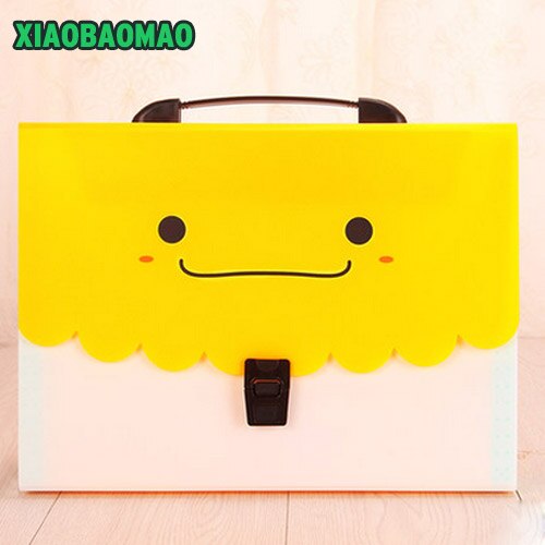 Cute student school Expanding Wallet Convenient Category Management folder square folders package shape Expanding Walle: 2