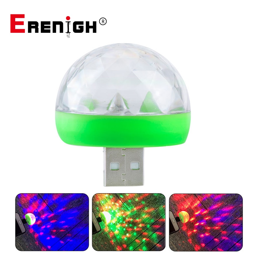 USB Disco las luces música cambio de Color con música luz para escenario DJ DE estroboscopio iluminación en casa