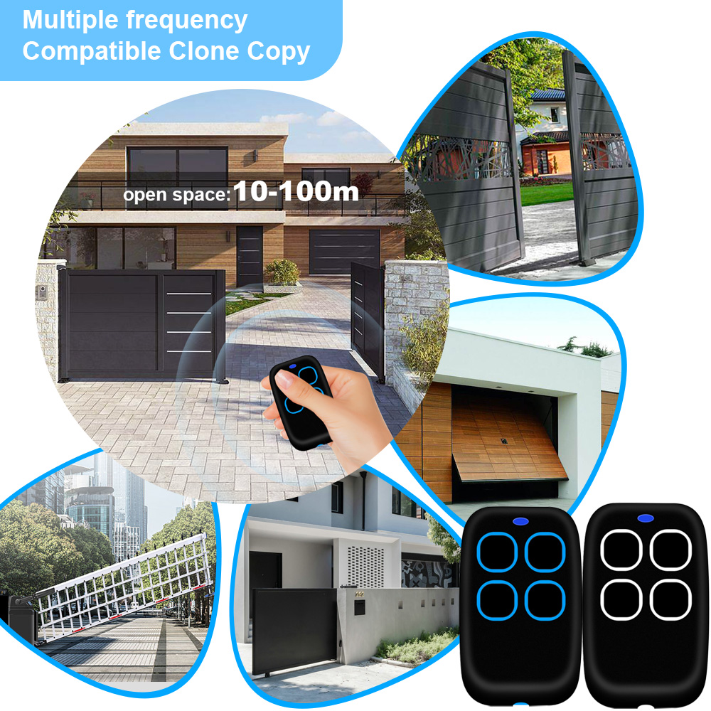 Garagentor-Fernbedienung Multi-Frequenz 433MHz 287MHz-868MHz Klon-Duplikator Zugang Türöffner Handsender