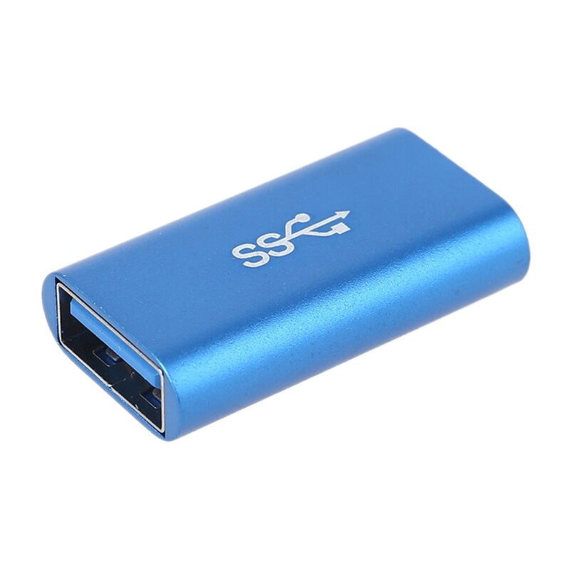 Usb 3.0 -liitin naaras-naarassovitin kullattu supernopea usb 3.0 -liitin jatkeliitäntämuunnin: Sininen