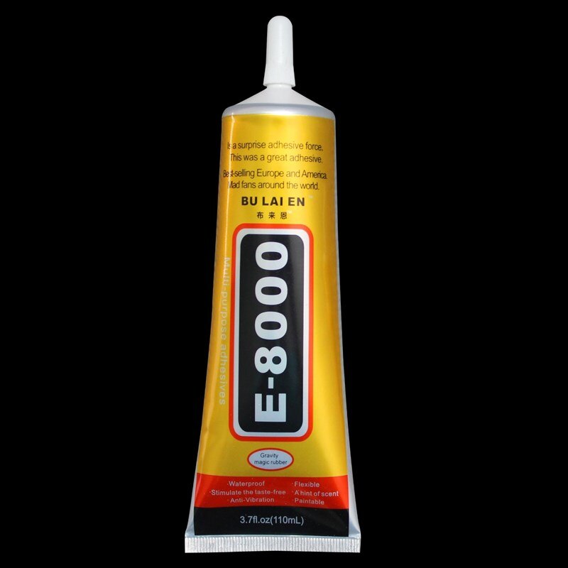 1pc 50ml e -8000 multipurpose industriellt självhäftande strass och nagelgel  e8000 för gör-det-själv-telefonram fix skärmglas pvc-lim