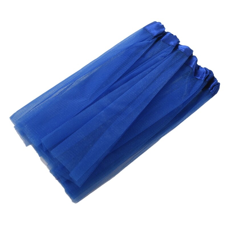 Kids Girls Modern Ballet Dressing Fairy Tutu Skirt Dark blue