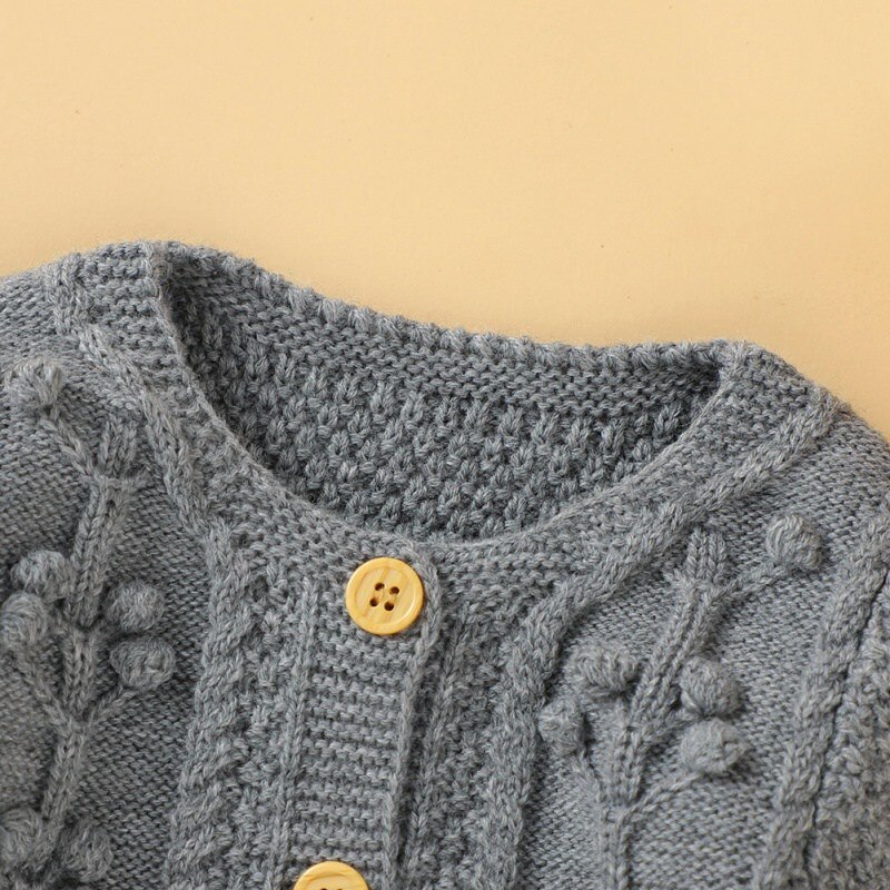 Baby Gestrickte Mantel Frühling Herbst Kleidung Baby Junge Mädchen Langarm Sweatshirt oben lässig freundlicher Oberbekleidung Strickjacke 6-24M