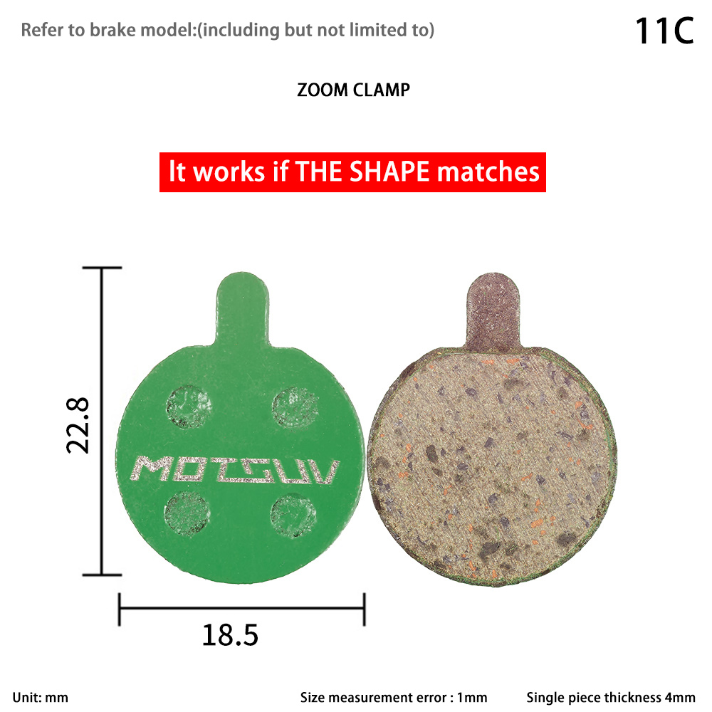 1 par de pastillas de freno cerámicas para bicicletas, hydrauli, para shamano SRAM Avid Hayes Magura formula y Scooter: Naranja